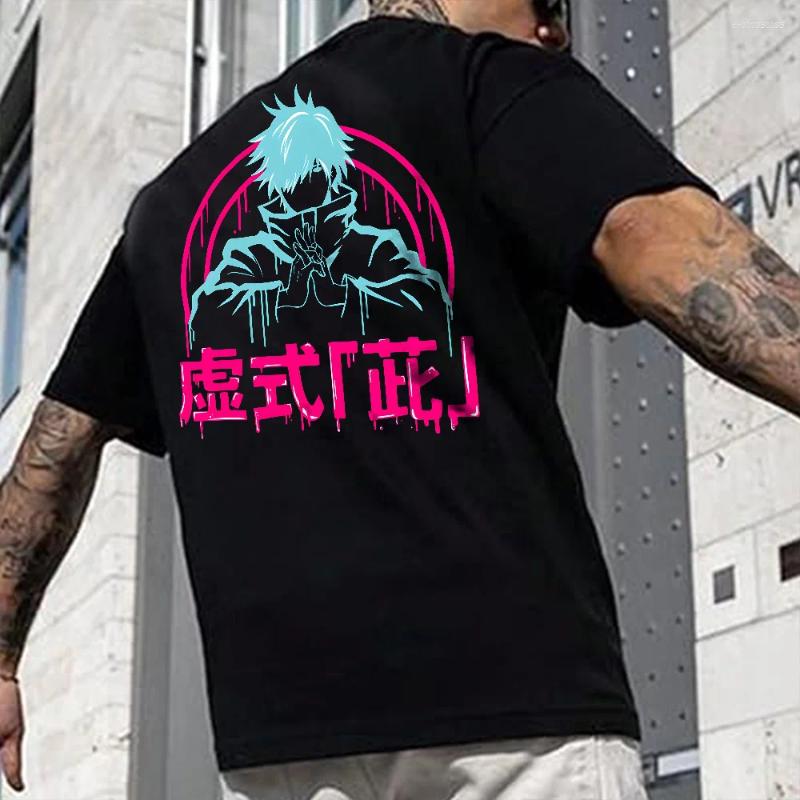Men's T Shirts Jujutsu Kaisen Anime Print T-Shirts Mens Villain Ryomen Sukuna HIP HOP Street Cotton Shirt For Men Women Summer Tops Clothing
