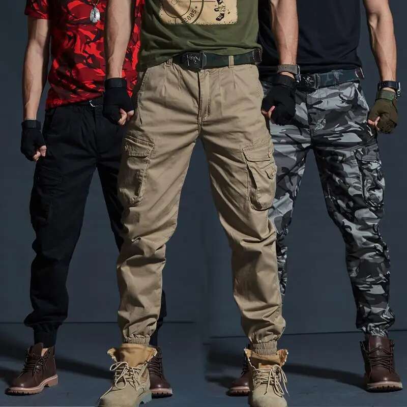 Ddmyoutdoor China Domestic Men S Tactical Military Enthusiast Multi Pocket Elastic Ankle Cargo With Camouflage Boots Hunting Hiking Climbing Pants
