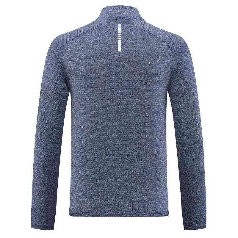 Ddmyoutdoor China Domestic Long Running Shirts Men Fiess Zipper Cycg Reflective Jersey Training Solid Compression Tee Quick Dry Polo Jackets