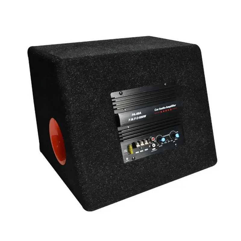 Car Audio 10 Inch Active Trapezoidal Overweight Car Audio Subwoofer 12V High-power Car Audio System R250618