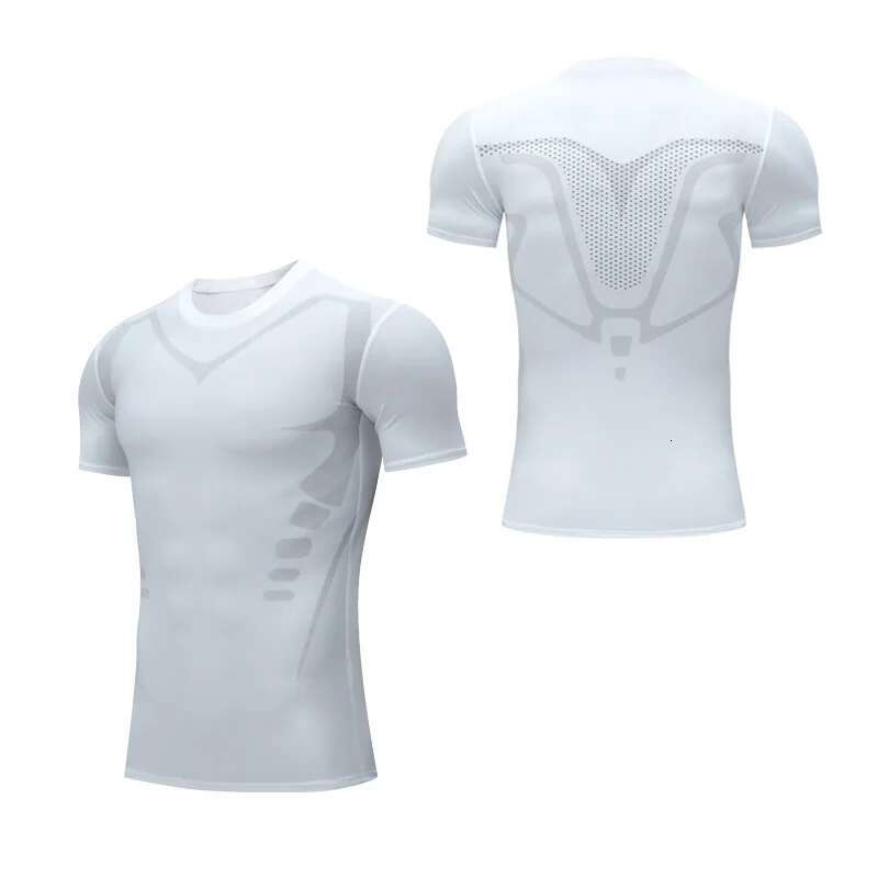Ddmyoutdoor China Domestic Summer Short Sleeve Gym Sport Top Men Compression Running T Quick Dry Football Fiess Shirt Bodybuilding Tees Sportswear