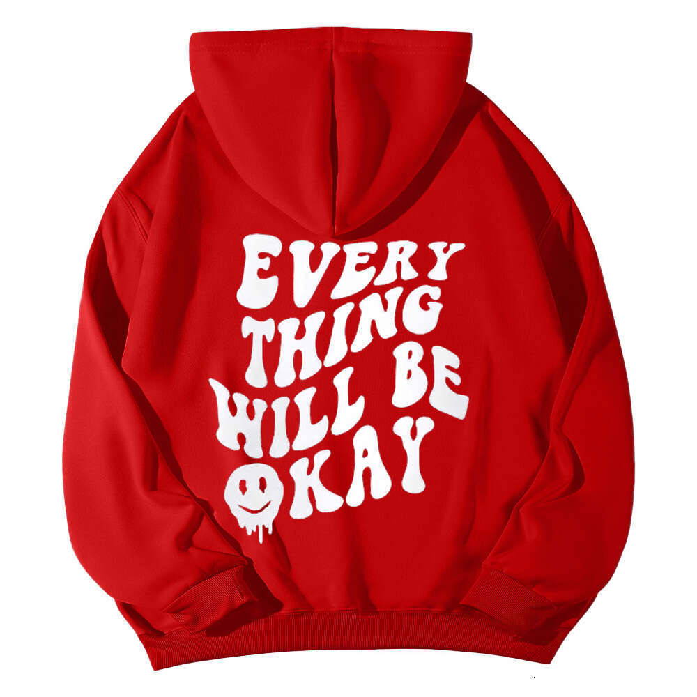 SOLY HUX Women's Sportswear Pattern Casual Long Sleeve Loose Hoodie Top with Kangaroo Pocket