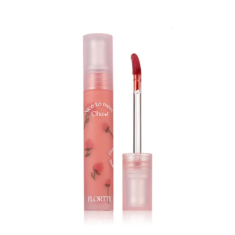 FLORTTE Matte Lip Stick Velvet Lip Glaze Velvet Korean Lipstick Maquillage Femme Long-Lasting Wear Fade Waterproof Lip Gloss 250108
