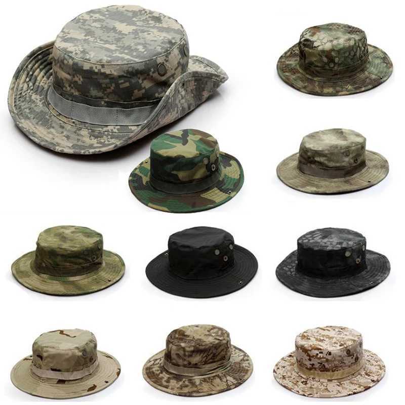 Camouflage Tactical s for men Boonie Hat atacs Camo Sun Bucket Fishing Hiking Hunting Hats gorras GearXJ250116