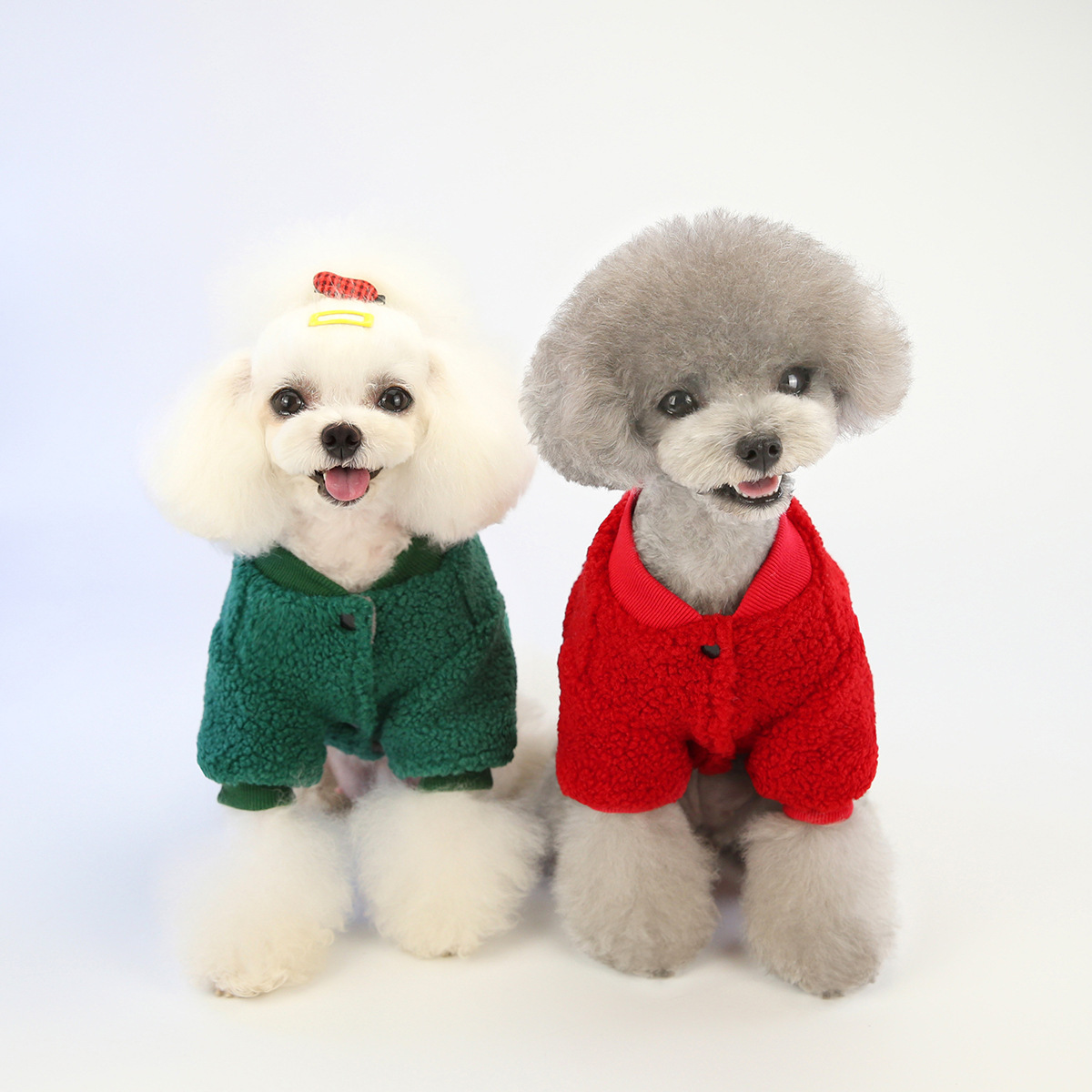 dog clothes XS-XL designer dog clothes Dog clothes two leg fluffy clothes pet clothing, Christmas cartoon reindeer thick and warm autumn