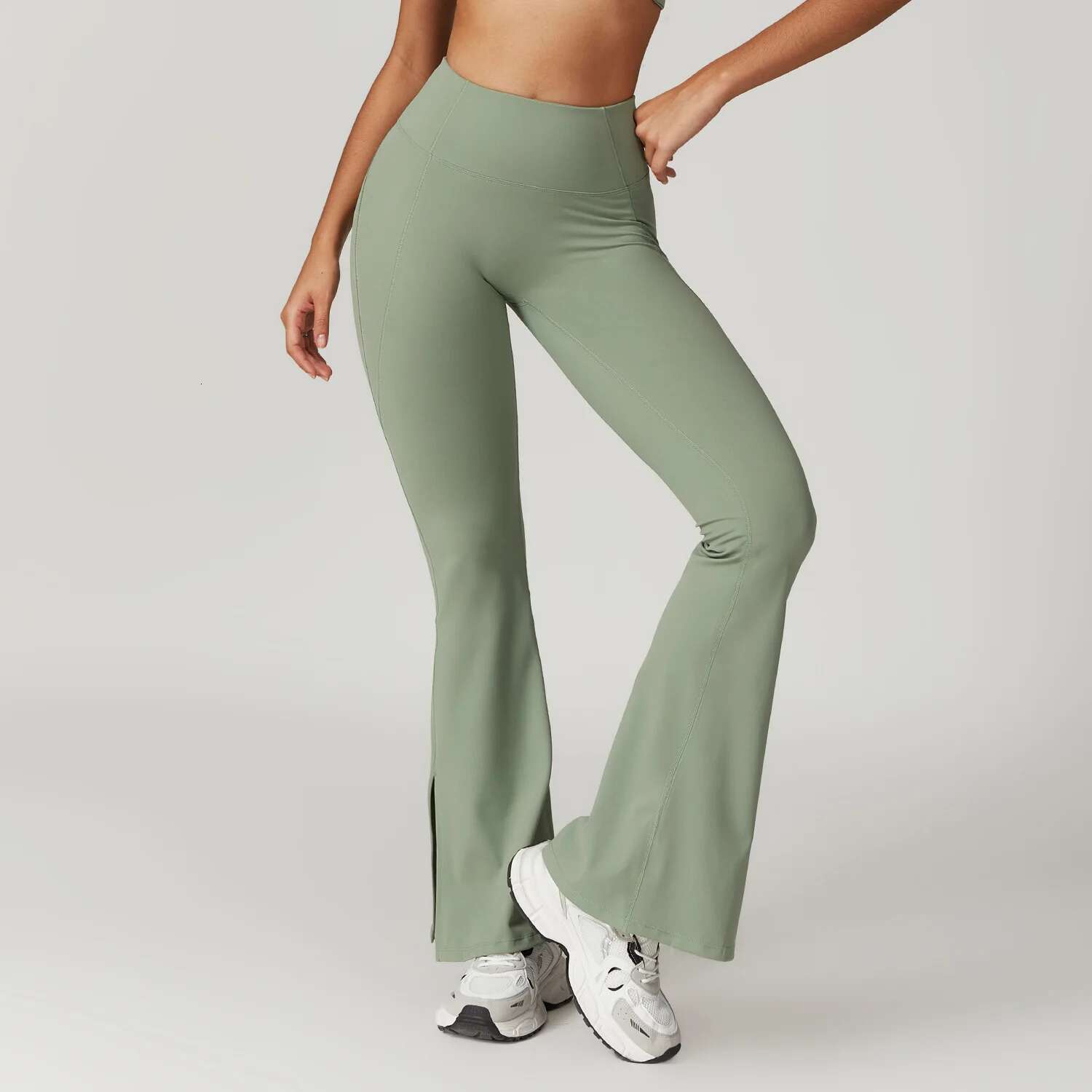 Ddmyoutdoor China Domestic Mermaid Curve Casual Women S Outer Wear High Waist Wide Leg Hip Yoga Fiess Sports Tight Flare Pants Women Pants