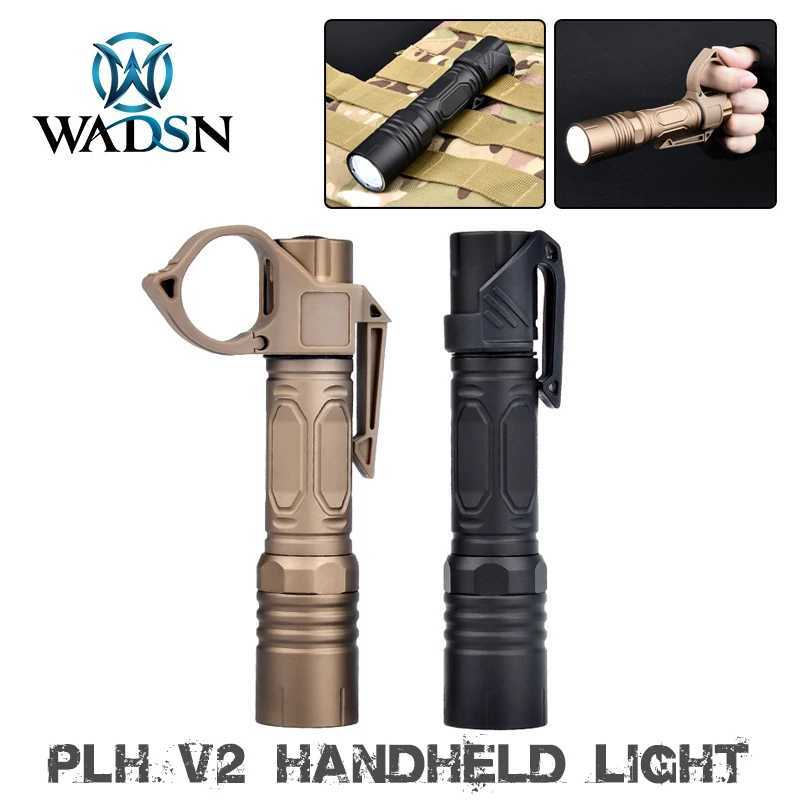 WADSN Handheld Light PLHv2 8650 8350 LED Flashlight 300LM Switchback Fit soft Pocket Clip Outdoor Hunting weapon scout lightW241227