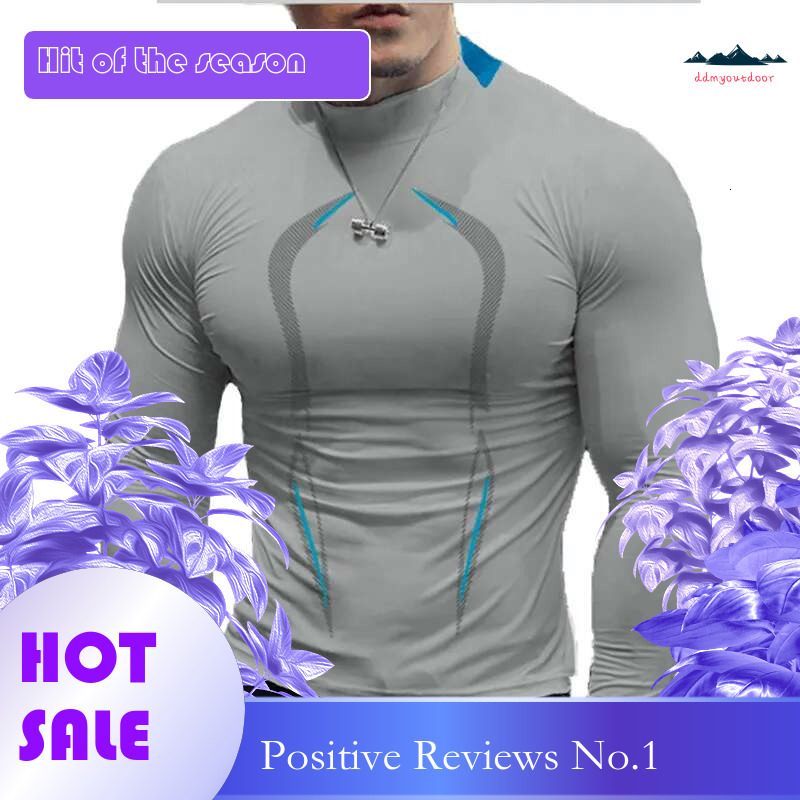 Ddmyoutdoor China Domestic Oversize Men Long Sleeve T Compression Tshirts Man Quick Dry Sport Running Shirt Training Fiess Top Gym Clothing XL