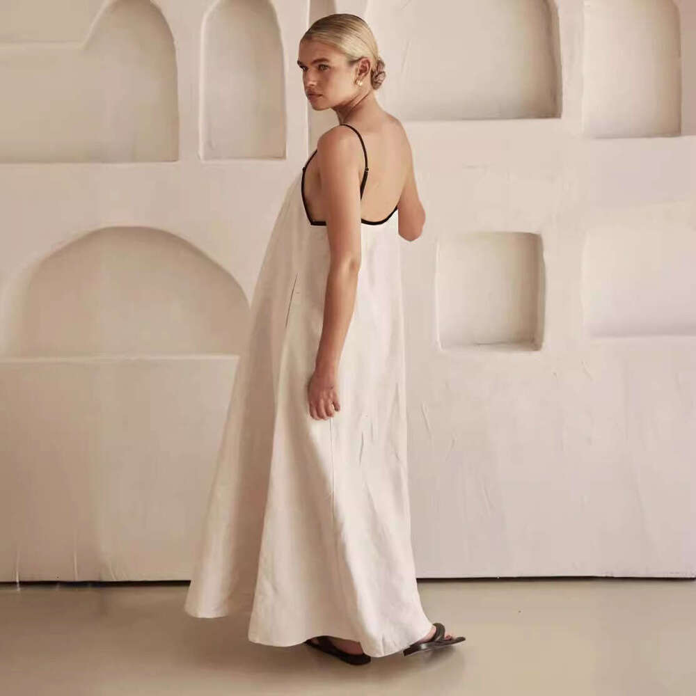Spring/Summer European and American Women's Hot Selg Dress with Pocket Strap, 2025 New Casual Versatile Fashion Clothing