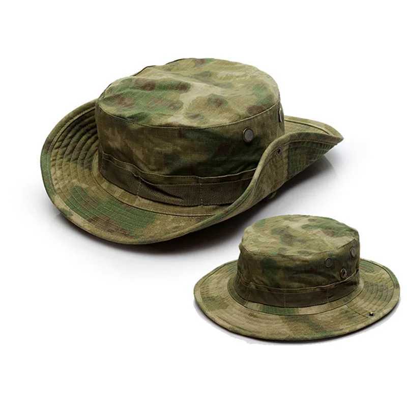 Summer Boonie Hats s Camouflage Bucket Hats Multicam Panama Hunting Hiking Outdoor Camo Panama s MenXJ250116