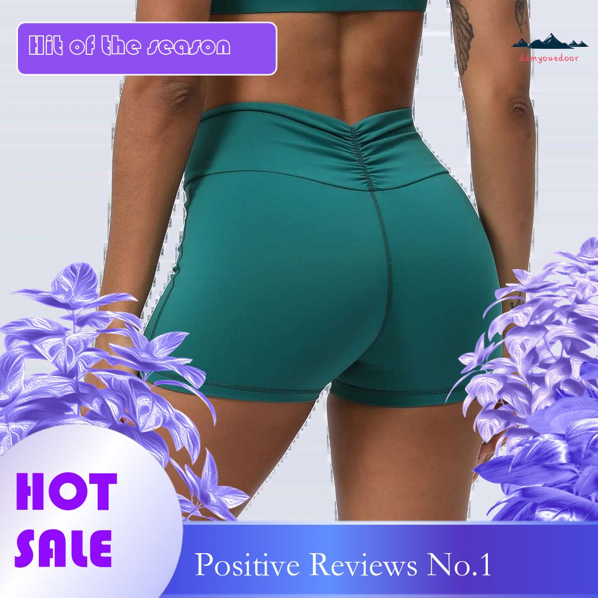 Ddmyoutdoor China Domestic Mermaid Curve Pleated Belt Yoga Women S High Waist Abdominal Outdoor Training Fiess Running Tight Sports Shorts