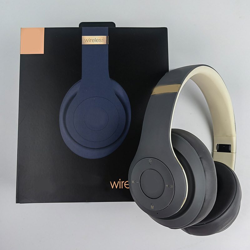 Écouteur Wireless Studio Wireless 3 Professionnel Bluetooth Wireless Headset Magic Recording Band Band Éditeurs Fenêtre pop-up avec boîte