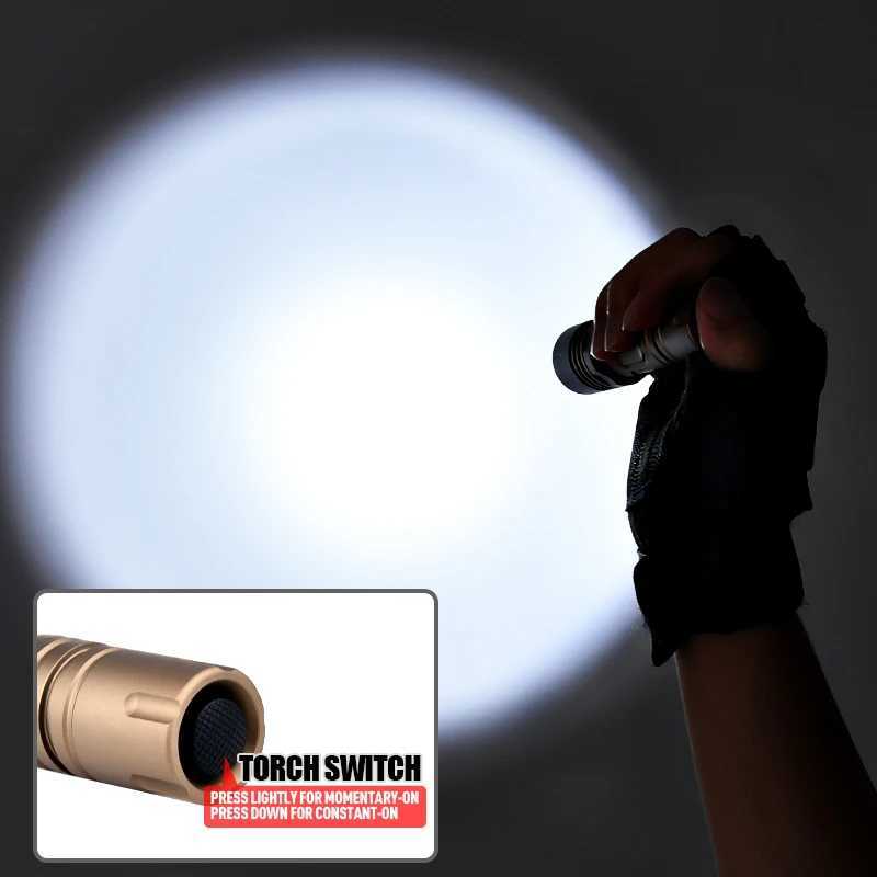 WADSN Handheld Light PLHv2 8650 8350 LED Flashlight 300LM Switchback Fit soft Pocket Clip Outdoor Hunting weapon scout lightW241227