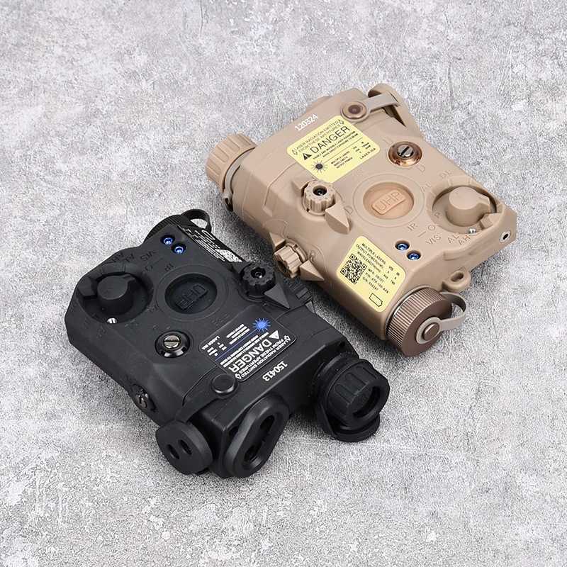 Tactical air gun PEQ-5 red dot green blue indicator without white light equipped with Surefir M300 M600 flash switch hunting laserW241227