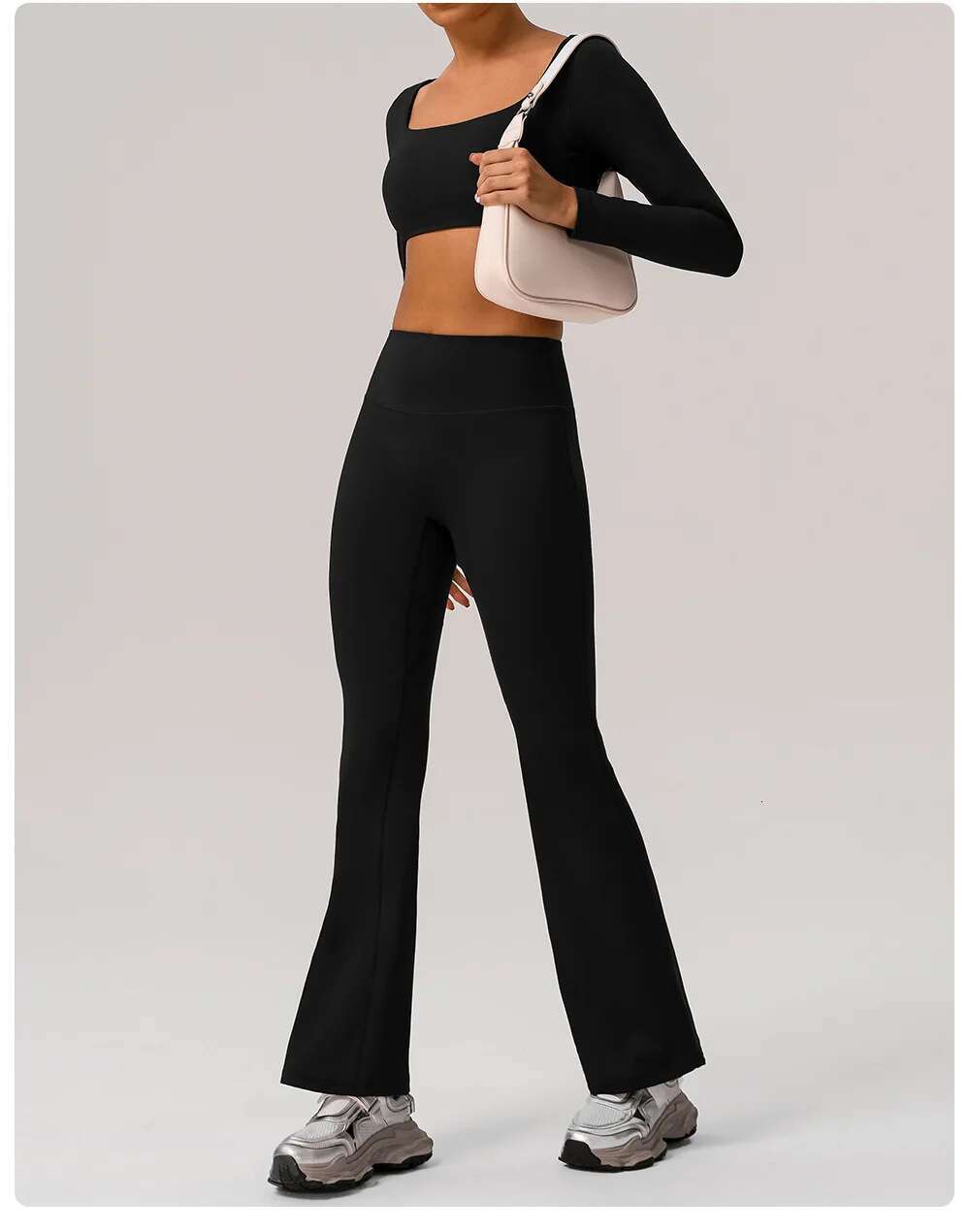 Ddmyoutdoor China Domestic Mermaid Curve Naked Wide Leg Yoga Hip Lift Flared Women S Sports Dance High Waist Slim Fit Casual Pants