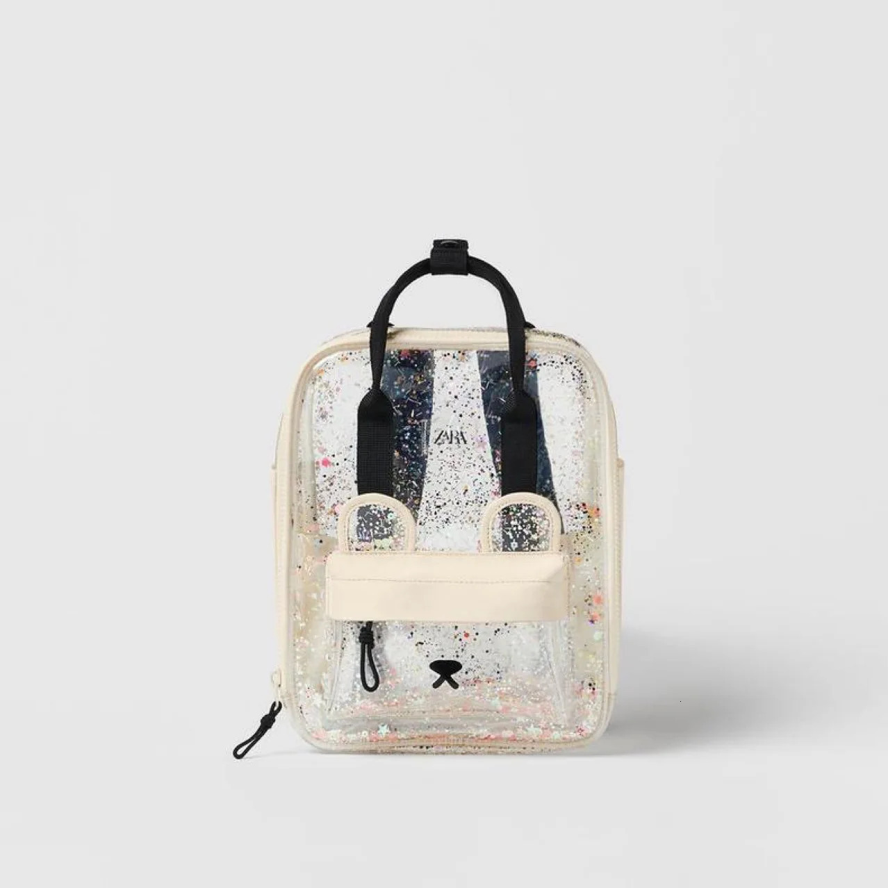 Kids Backpack Cute Bling Girls Backpack Childrens Bag Girl Cartoon Dog Animal Shape Transparent Backpack Kids Bag 250109
