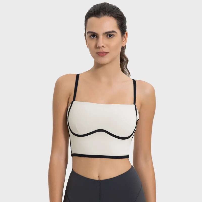 Ddmyoutdoor China Domestic Mermaid Curve New Fashion Color Matching Adjustable Shoulder Strap Sports Vest High Elastic Comfortable Breathable Yoga Clo