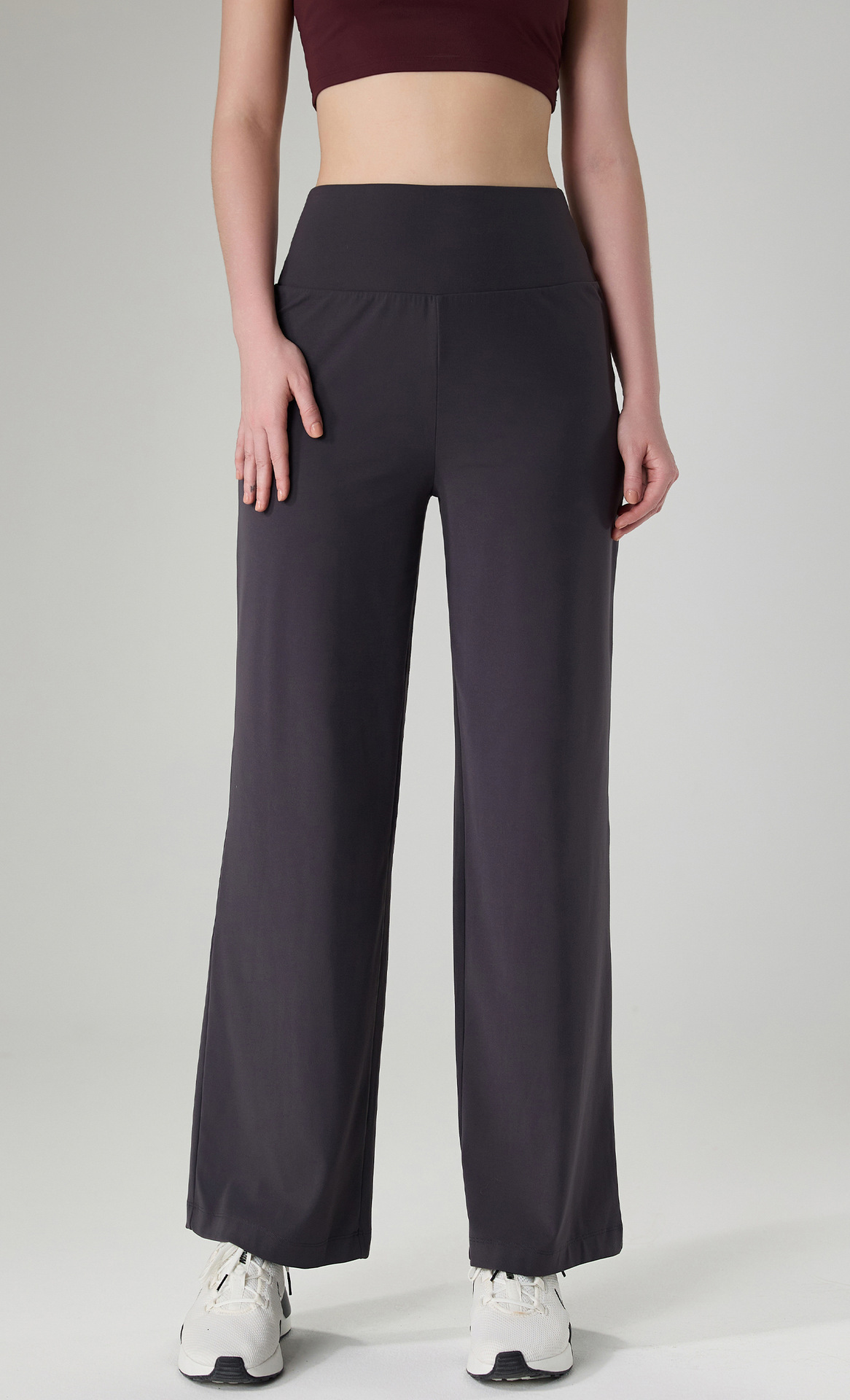 Ddmyoutdoor China Domestic Mermaid Curve Naked Sense Slim Yoga Women S Hip High Waist Wide Leg Straight Outdoor Casual Sports Pants