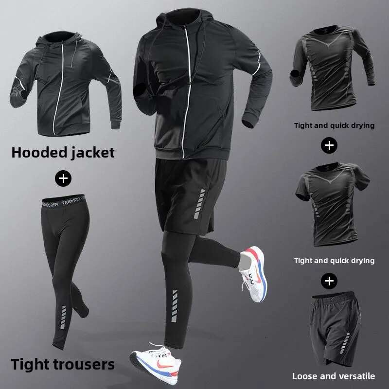 Ddmyoutdoor China Domestic Men S Clothing Running Fiess Tight Fit Quick Dry Clothes Morning Runs Gym Workouts Training Cycg Mens Sweatsuits Set