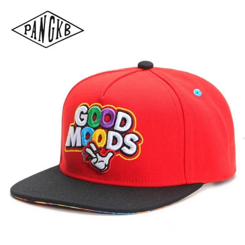 PANGKB Good Moods Cap red cotton Hip Hop hat for men women adult outdoor basketball casual sun baseball cap 250109