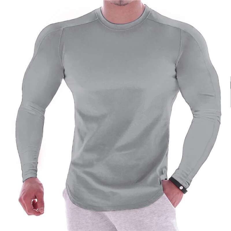 Ddmyoutdoor China Domestic Men Long Sleeve Running Quick Dry Gym Fiess Male Sport Soccer Top Compression Bodybuilding T Shirt Tees Gymwear