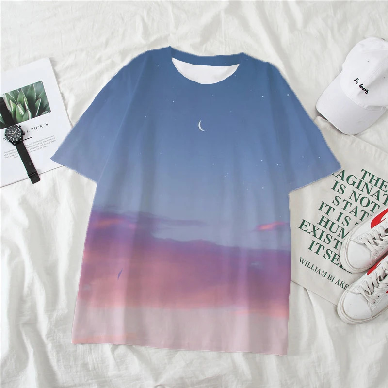 Trendy 3d Printed Custom Summer Casual Womens Beautiful Tshirt Street Outdoor Wear Sportswear Breathable Fashion Style 250108