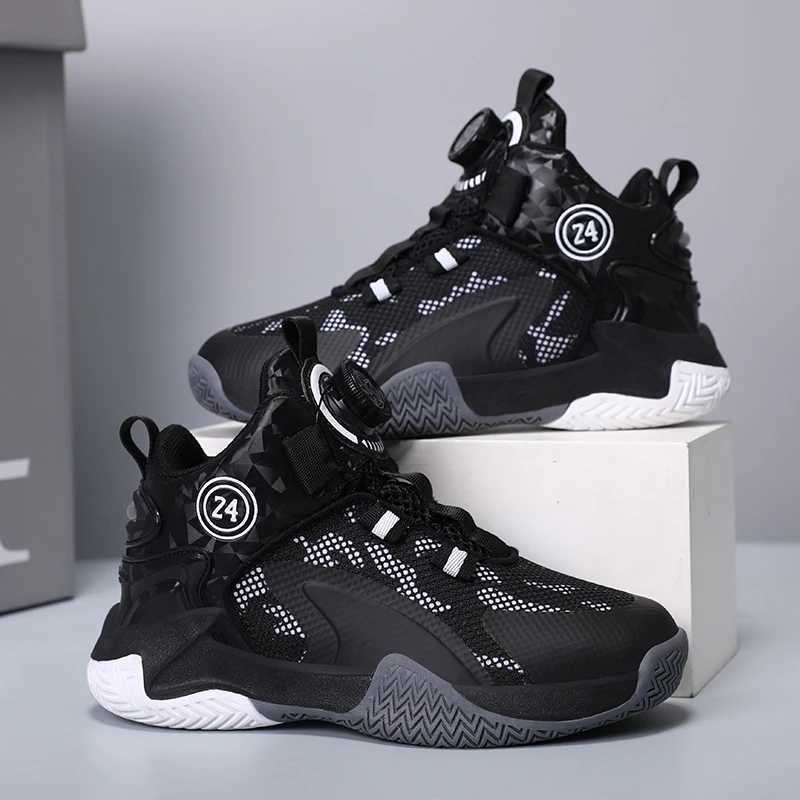 Children Basketball Sneakers Boys Shoes Kids Skater Casual Sneaker Non-Slip Sports Shoes for Boy Basket Training Child TennisXJ250118