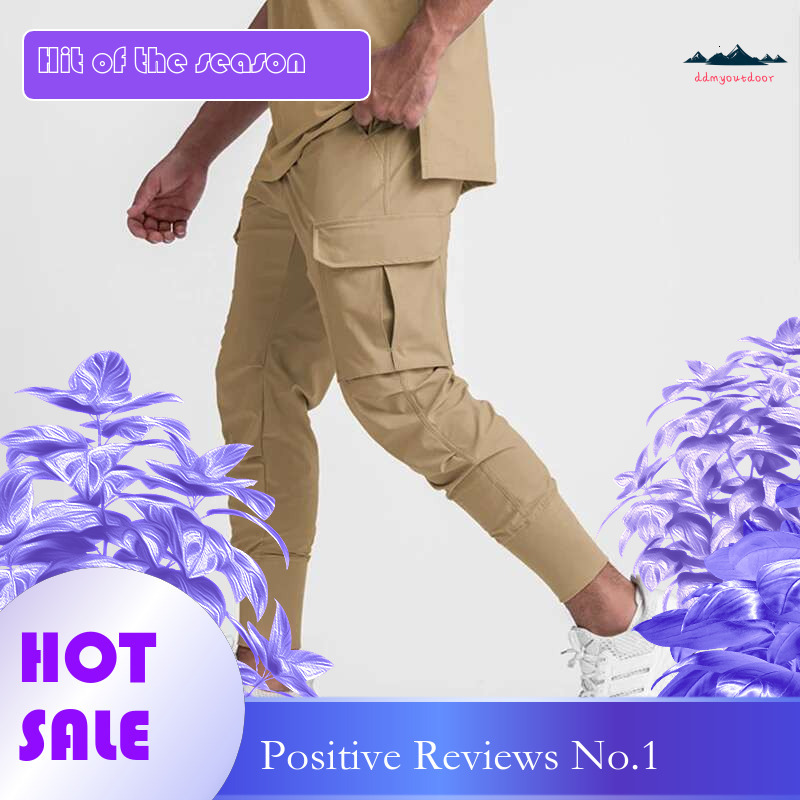 Ddmyoutdoor China Domestic Training Exercise Trousers Mens Sport Running Gym Casual Joggers Pencil Cargo Pants Slim Ice Silk Sweat Trackpants