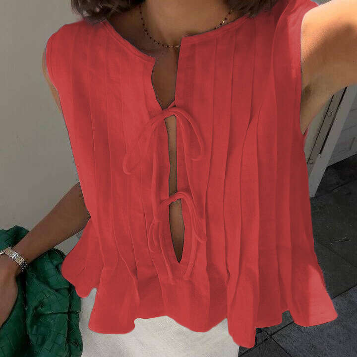 Spring/Summer Popular Strap Cotton and Hemp Women's Shirt 2025 New Casual Fashion Trendy Clothing