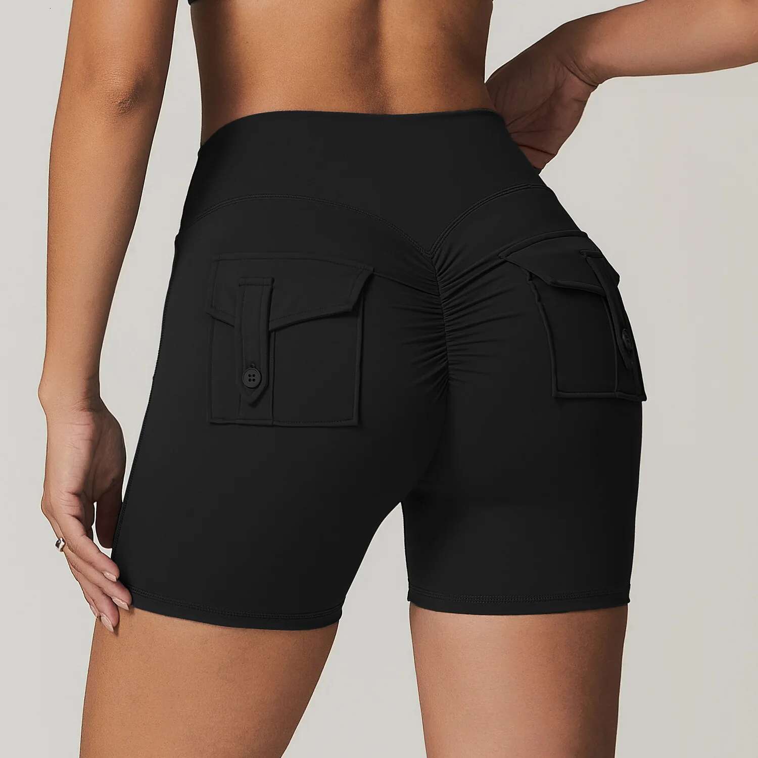 Ddmyoutdoor China Domestic Mermaid Curve Naked Women S High Waist Hip Lifting Sports Shorts Quick Drying Workwear Pocket Fiess Yoga Pants