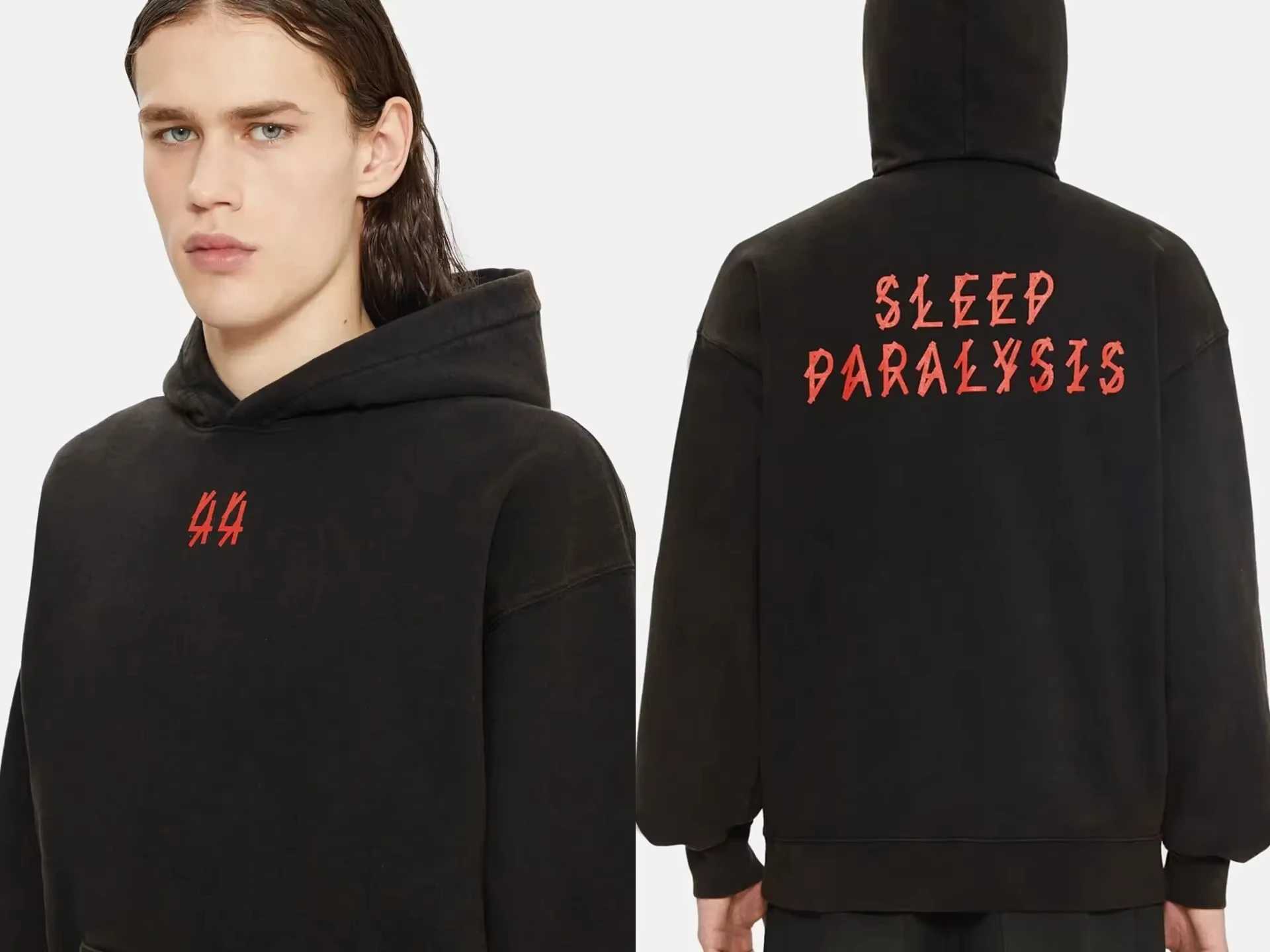 Men Women Fashion Hoodie Trend Brand Funny 100%Cotton Men Printed 44 LABEL GROUP Hoodies Sweatshirts Couple Strtwear PulloverC250118