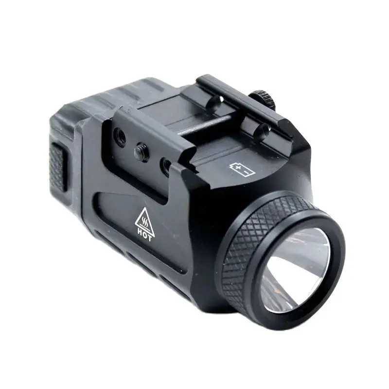 Mini LED Tactical Light IPX5 Waterproof CR23A Weaponlight Pistol Mounted 9mm Caliber Picatinny RailW241227