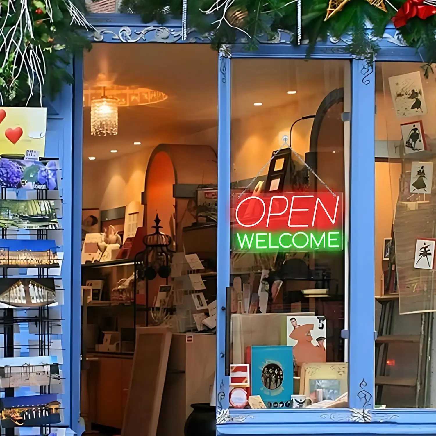 New Arrival Open Welcome Neon Sign Business LED Neon Lights for Storefront Window Glass Door Shop Store Bar Salon Restaurant Decor Gift Z250118