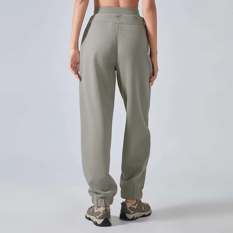Ddmyoutdoor China Domestic Mermaid Curve Fleece Ed Warm Sports Women S Fashion All Match Casual Sweatpants Loose Foot Fitting Fiess Yoga Pants