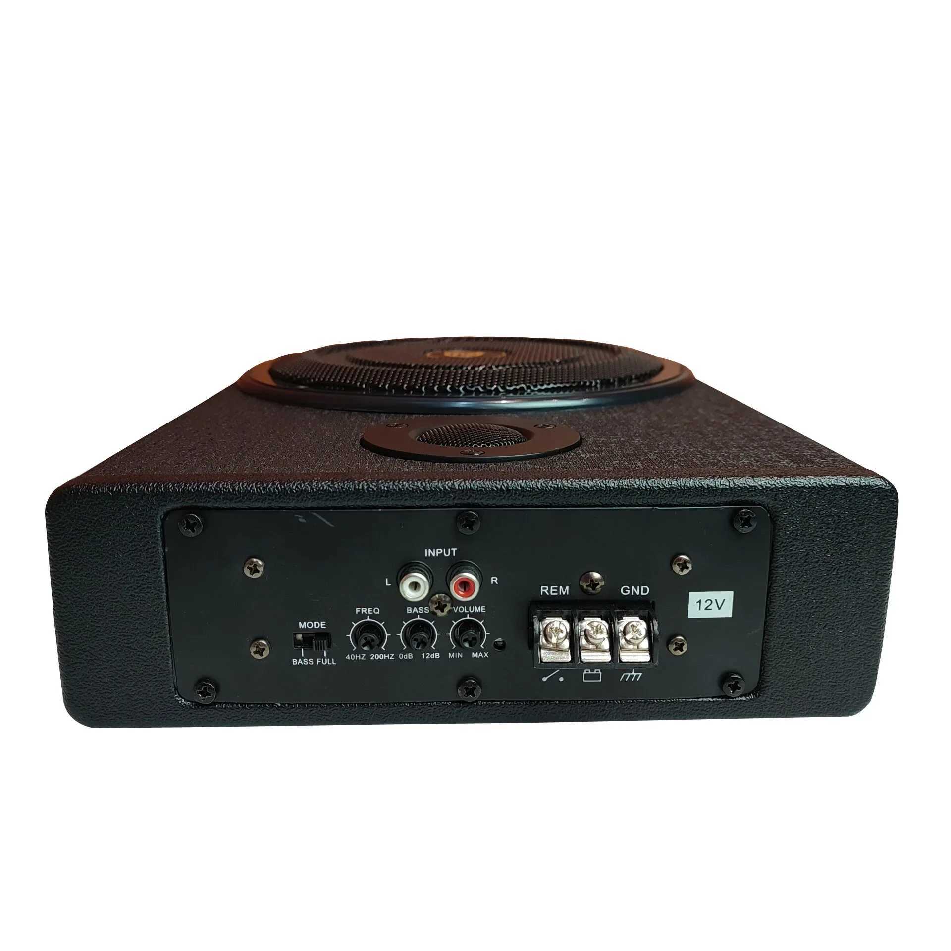 Car Audio High power 12V with high pitched active wooden leather sound system 8-inch car ultra-thin seat subwoofer H250118