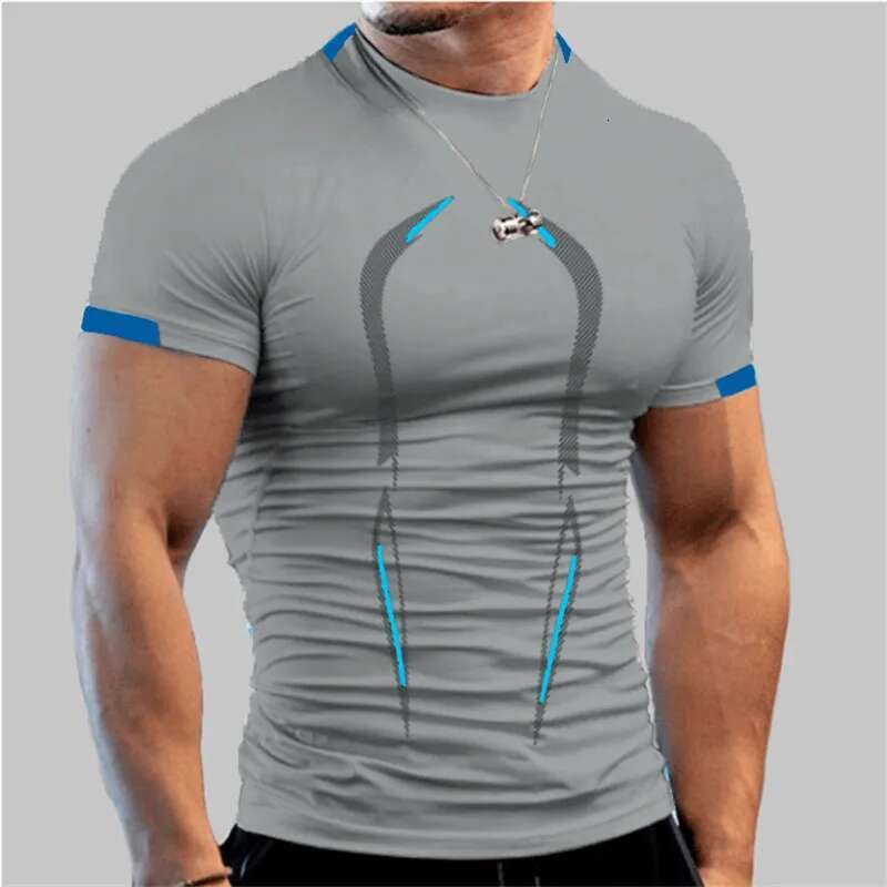 Ddmyoutdoor China Domestic Men Short Sleeve Bodybuilding Fiess Top Tee Compression Shirt Man Quick Dry Running Sport T Shirts Male Gym Sportswear
