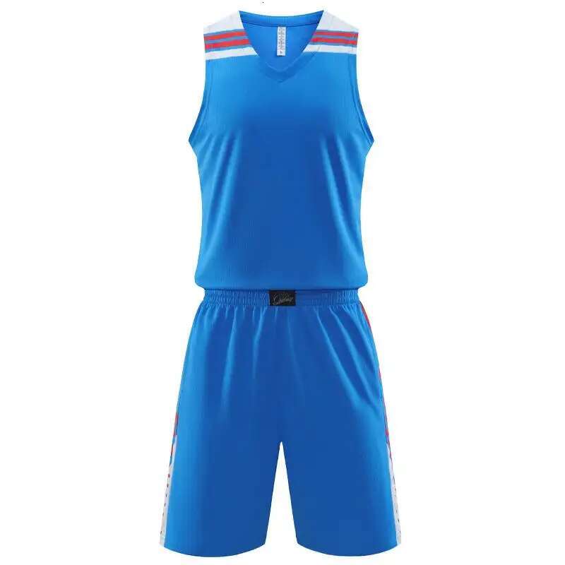 Ddmyoutdoor China Domestic Blank Basketball Jersey Mens Sport Tshirts Set Uniform Mesh Breathable Vest Suit Loose Casual Wear Shorts Can Custom