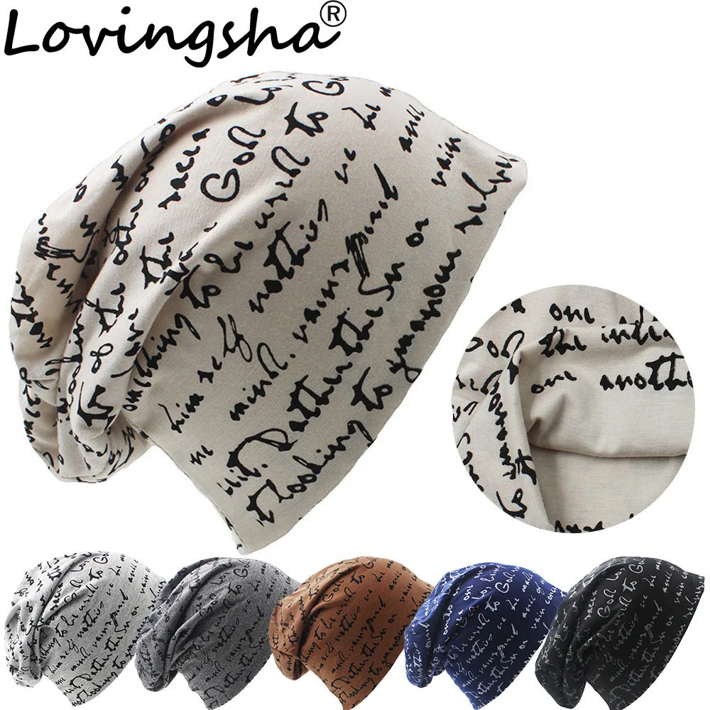 LOVINGSHA High Quality Women Hat Unisex Warm Ladies Autumn Winter Fashion Hiphop Beanie For Men Chapeu Feminino Cap 250118