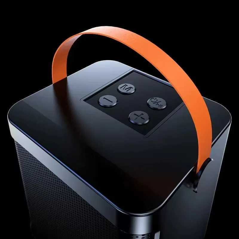 Car Audio Convenient Karaoke High-power Portable Bluetooth Speaker Wireless Single Microphone Integrated Speaker Subwoofer Subwoofer H250118