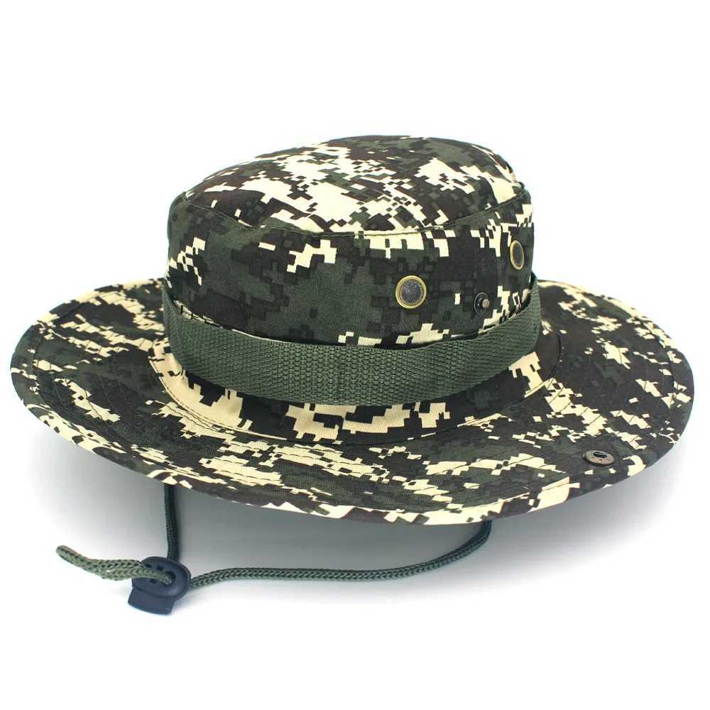 Camouflage Boonie Hat s Camo Men Outdoor Sports Sun Bucket Fishing Hiking Hunting Hats 60CMXJ250116