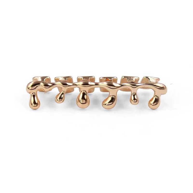 Hip Hop 1pc Exaggerate Teeth Grillz Caps 3 Colors Top Bottom Charm Grills For Men Women Jewelry Halloween GiftXJ250114