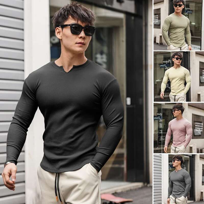Ddmyoutdoor China Domestic Men Long Sleeve Gym Quick Dry Football Sport T Man Bodybuilding Fiess Top Compression Training Shirt Tees Gymwear