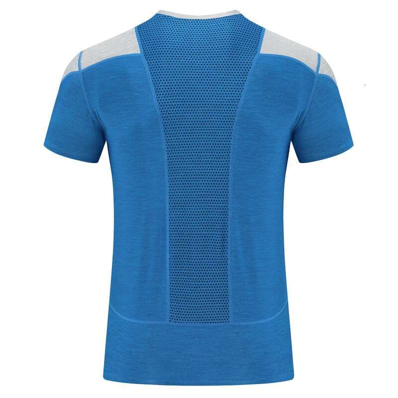 Ddmyoutdoor China Domestic Exercise Men Top Gym Patchwork Workout Running Short Sleeves Summer Bodybuilding Training Tee Breathable Outdoor Jogging Sh