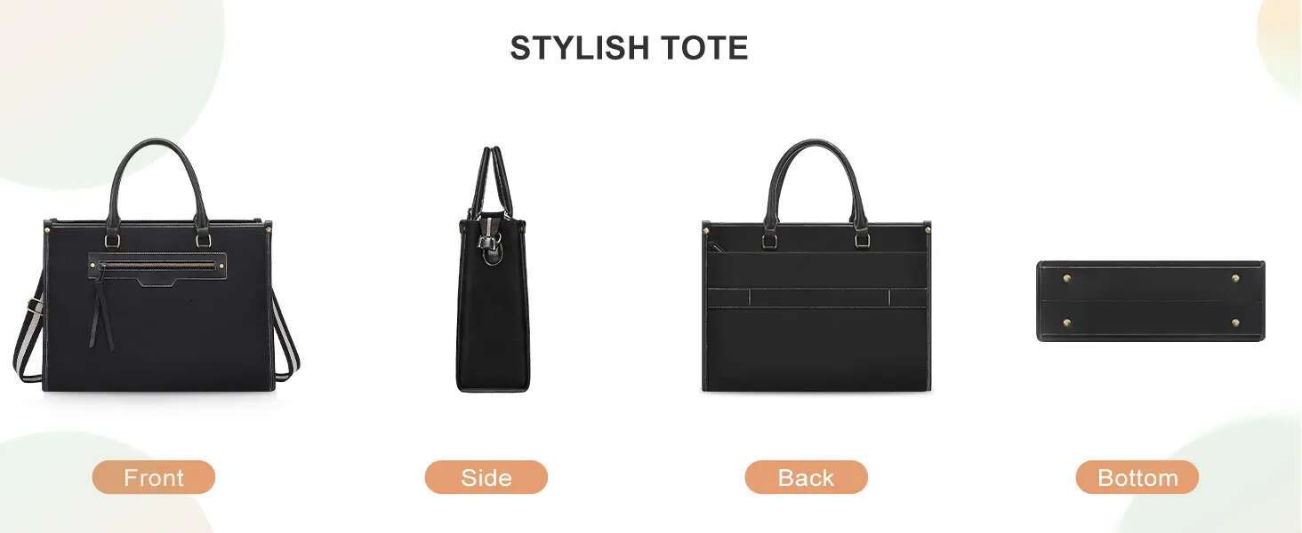 Tote for Women Canvas Laptop Bags 15 15.6 16 inch Messenger Shoulder Computer Bag Casual Handbag Business Office Briefcase