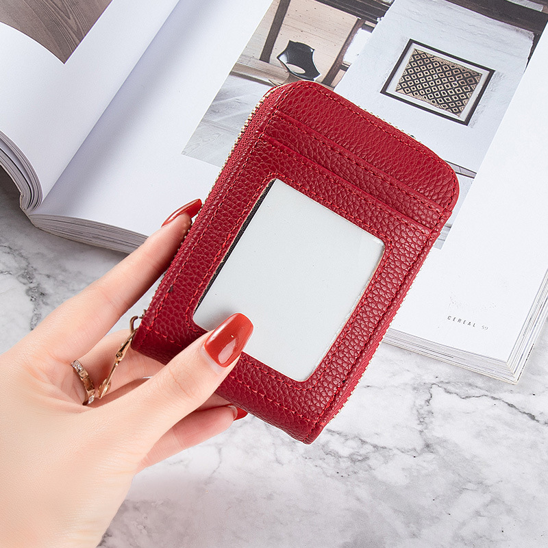 Women's Korean Edition New Anti demagnetization Solid Color Driver's License Mini Simple and Multi functional Small Ka Bao Card Cover Women 