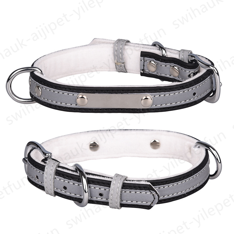 Collars Reflective Dog Collar Multicolor Cute Dogs Cat Collars Adjustable Buckle Collar Necklace Pet Supplies