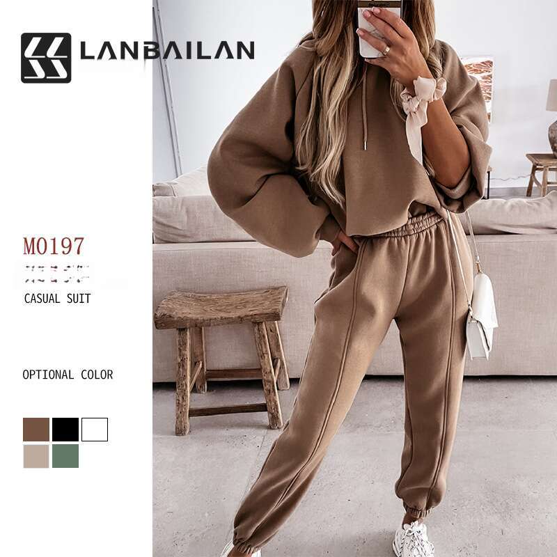 2025 Women's European American Autumn Sports and Leisure Set Two Piece Set, Versatile Female Style, New Trendy Clothing Ins