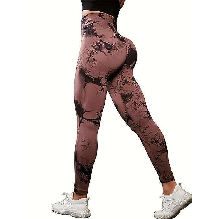 Ddmyoutdoor China Domestic Mermaid Curve Naked Women S No Embarrassment E High Waist Hip Lifting Tie Dye Yoga Fiess Cropped Pants Plus Size