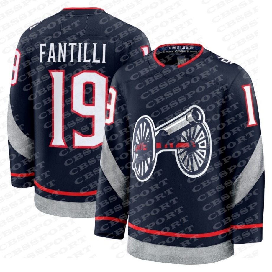 38 Boone Jenner Columbus Blue Jacket 2025 Stadium Series Hockey Jersey Adam Fantilli Johnny Gaudreau Kent Johnson Ivan Provorov Zach Werenski Merzliki