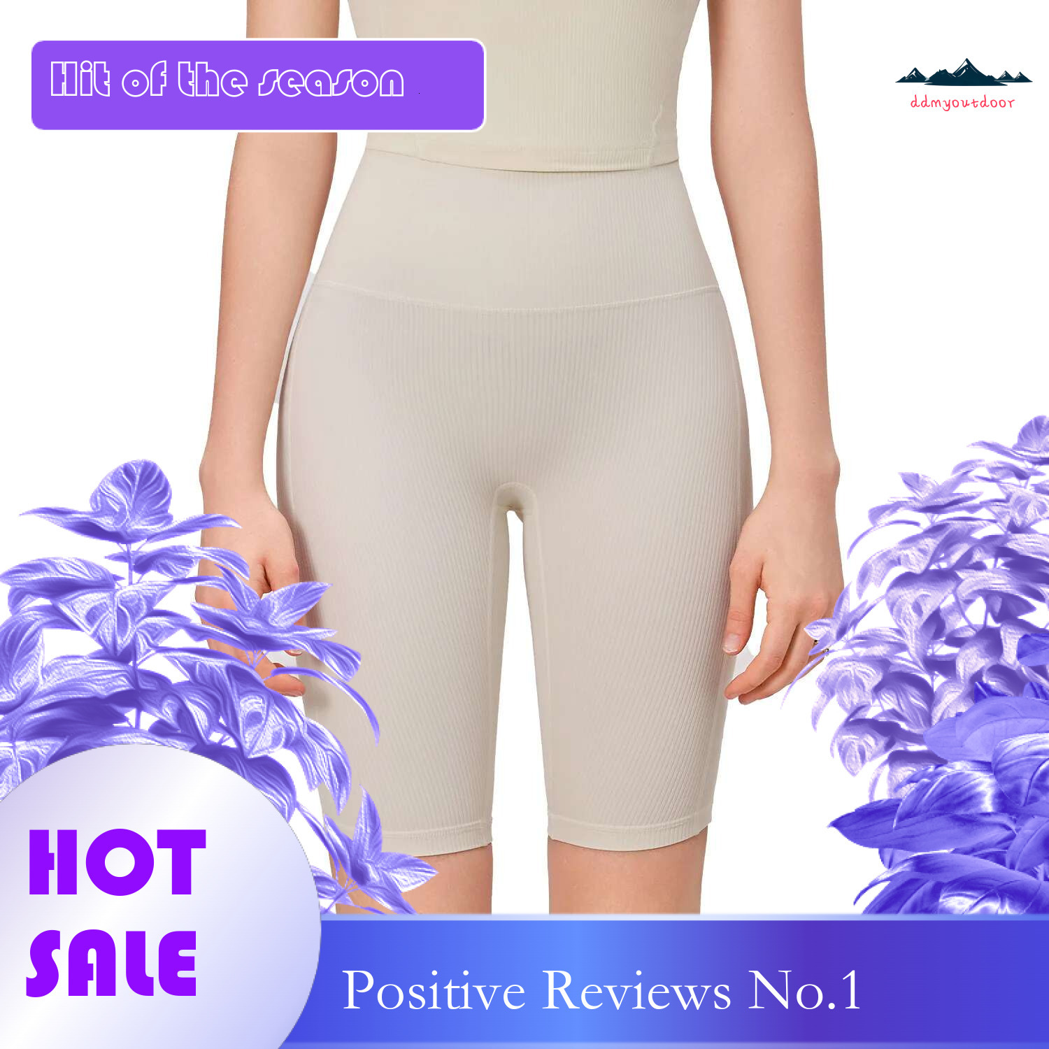 Ddmyoutdoor China Domestic Mermaid Curve Five Point Women S Tight Yoga Suit High Waist Hip Lifting Fiess Pants Quick Drying Peach Hip Sports Shorts